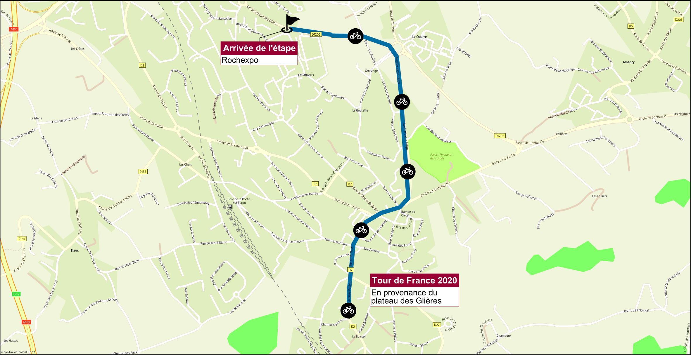 (VIDEO) La RochesurForon  découvrez où passera l’étape du Tour de