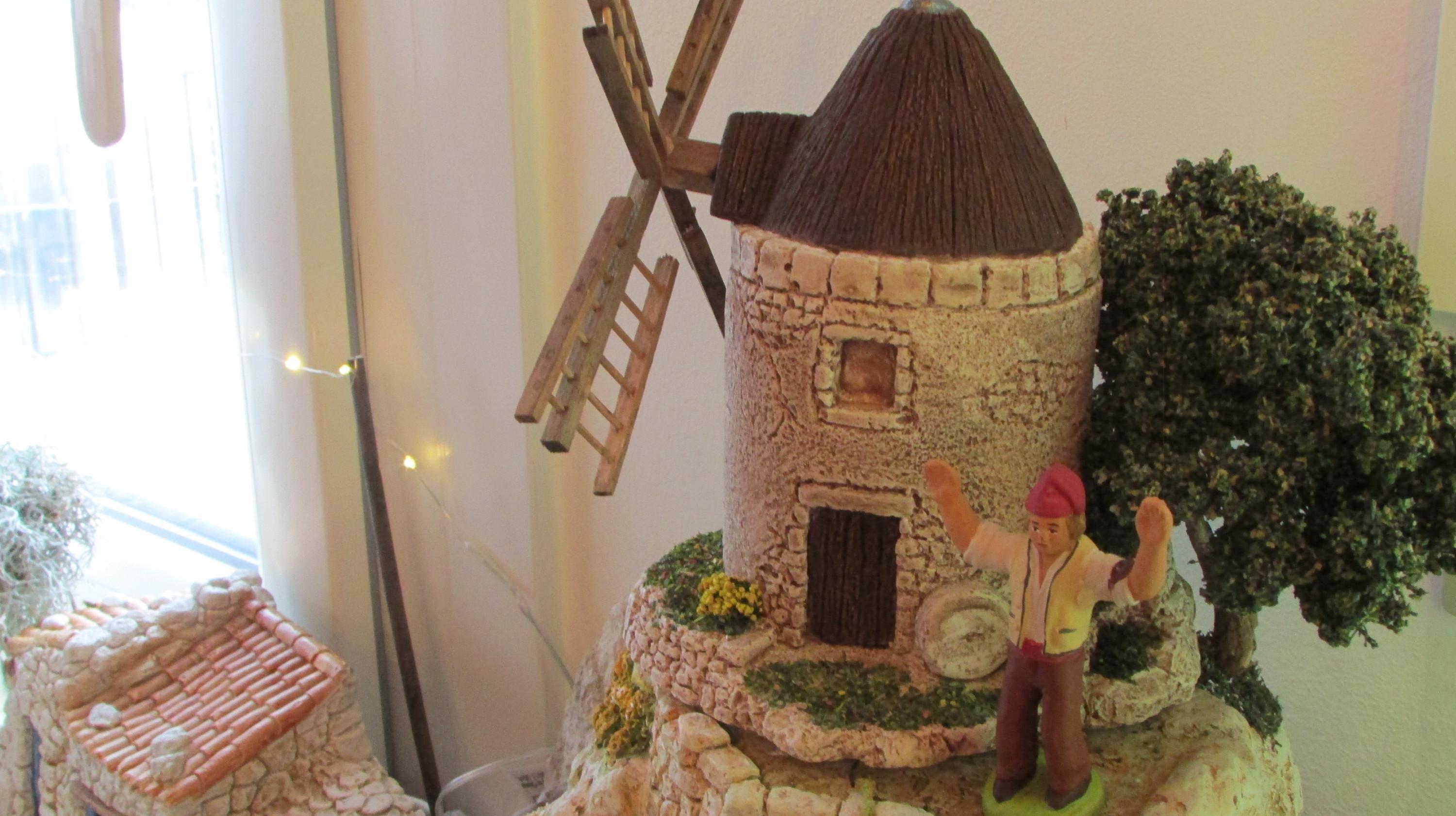 Moulin Pour Creche De Noel Table de Noel