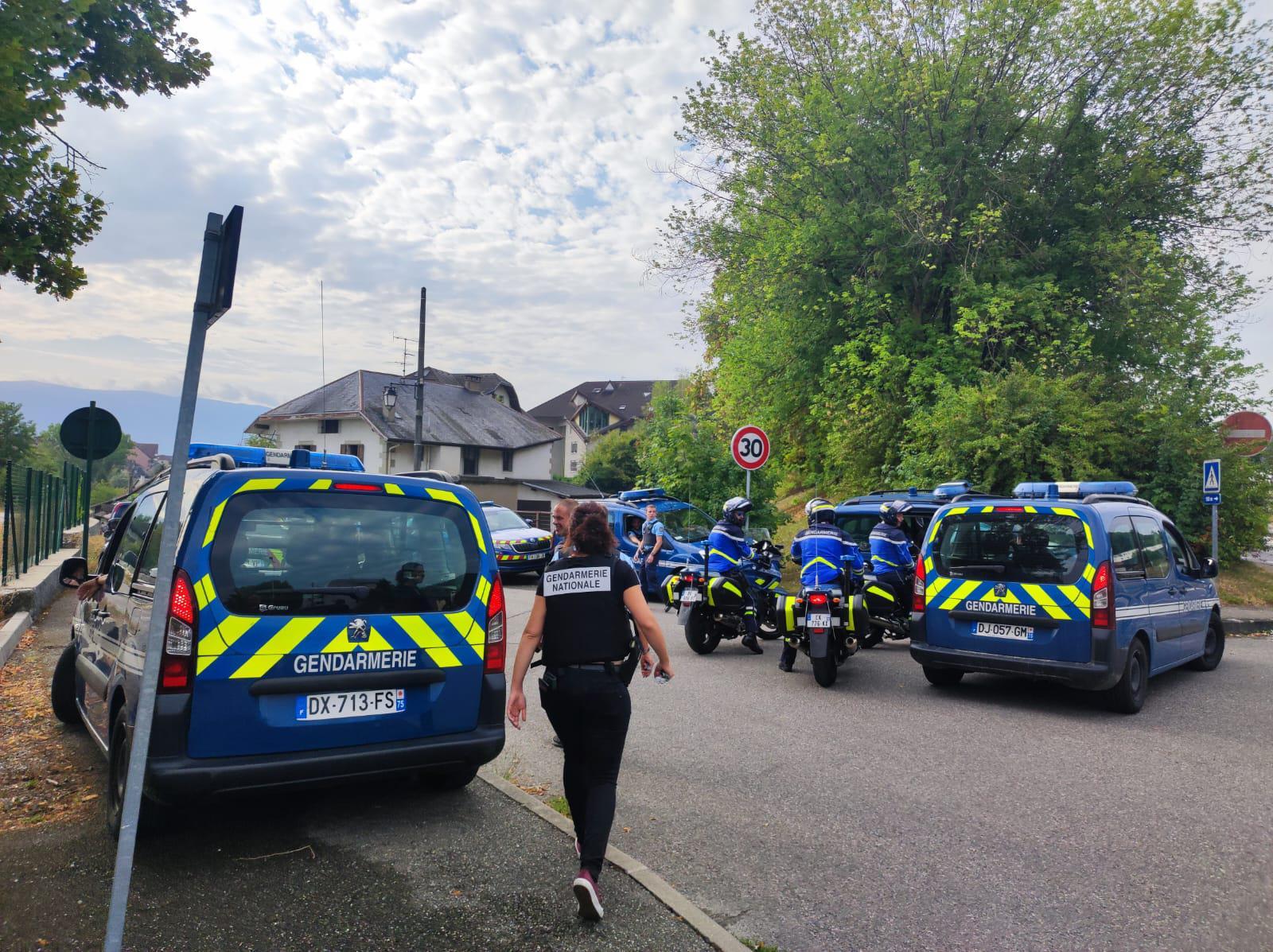 L’opération a mobilisé des gendarmes de plusieurs unités de la compagnie d’Annecy.