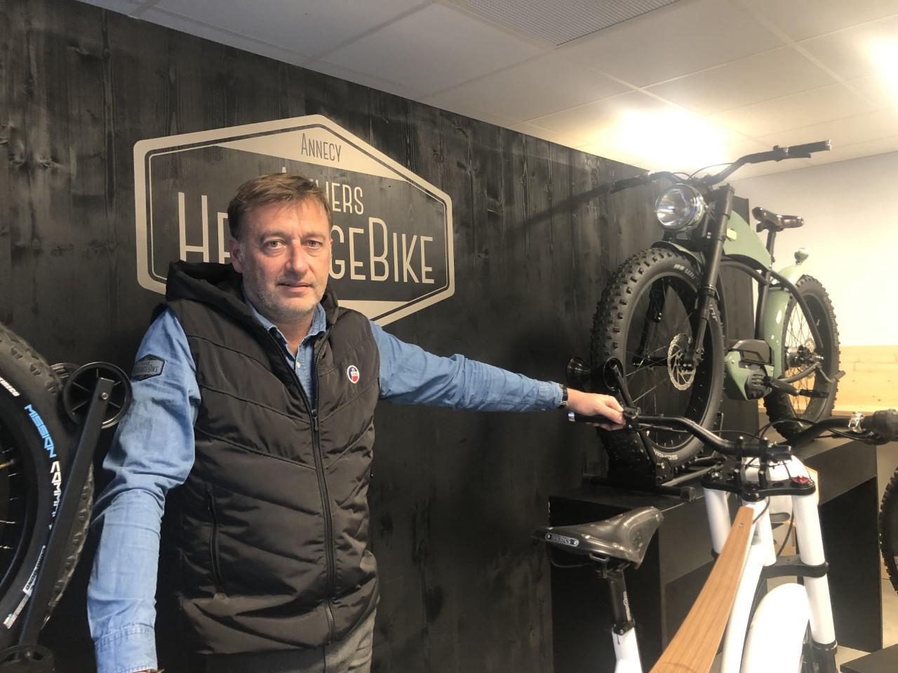 Xavier Wargnier a cofondé HeritageBike avec Guillaume Monsigny. Deux de leurs vélos ont fait le déplacement jusqu’au CES de Las vegas début janvier.