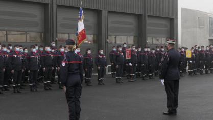 Les sapeurs-pompiers du centre d’incendie et de secours de Montréal-Nantua.