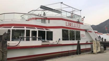 Le Libellule navigue à nouveausur le lac d’Annecy depuis le 29 mars 2024.