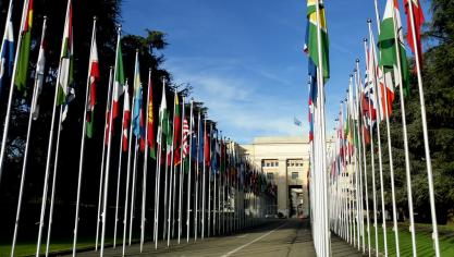 Le Palais des Nations, siège de l’ONU, à Genève.