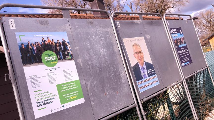 ‘‘Sciez génération future’’, ‘‘Sciez active et humaine’’ et ‘‘Sciez pour tous’’ sont les trois listes en course.