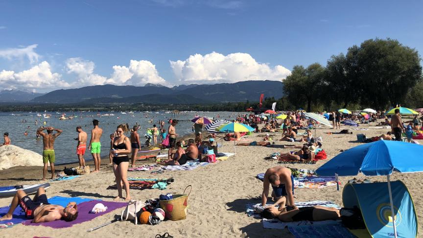 La commune d’Excenevex a pris un arrêté municipal interdisant la baignade sur la plage.