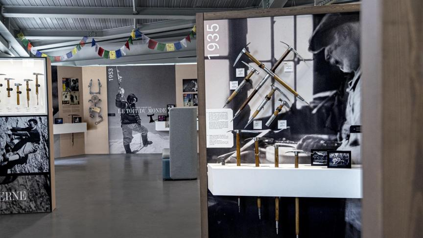 A l’espace Héritage, une magnifique exposition sur 150 ans d’alpinisme.