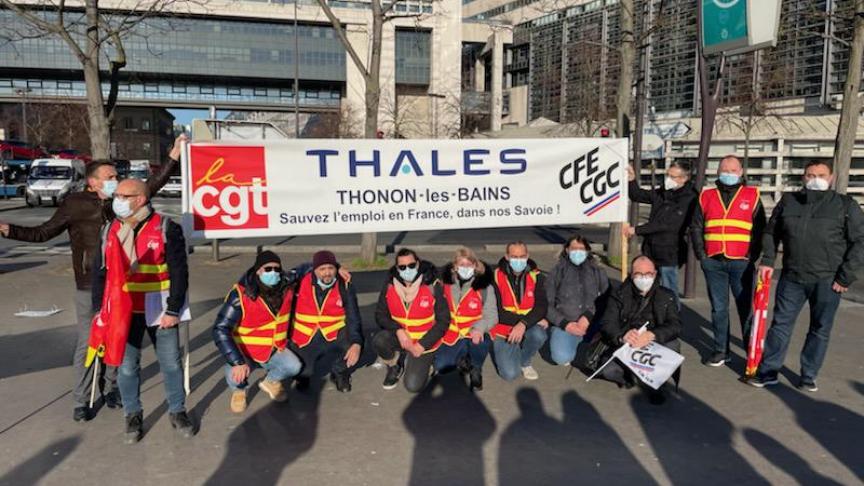 Les syndicats CGT et CFE-CGE travaillent main dans la main pour sauver le site de Thonon.