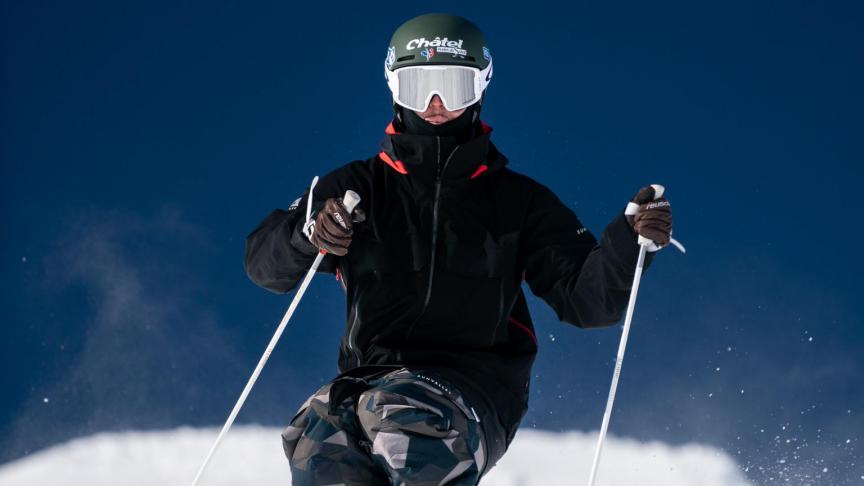 Benjamin Cavet a appris le ski au club de Châtel.