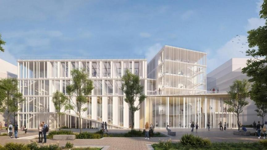 Le projet du cabinet Dietmar Feichtinger Architectes retenu pour la réalisation de l’Ifsi-Ifas d’Ambilly.