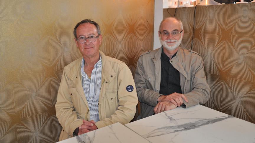 Michel André Roger et Christophe Chauve accompagnent bénévolement des porteurs de projets.