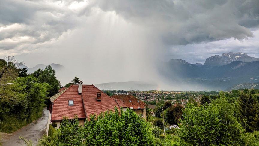 Un orage de grêle s’était abattu sur le lac d’Annecy mi-mai 2022.