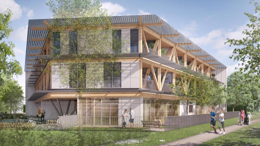 Visuel de la future maison solidaire et citoyenne