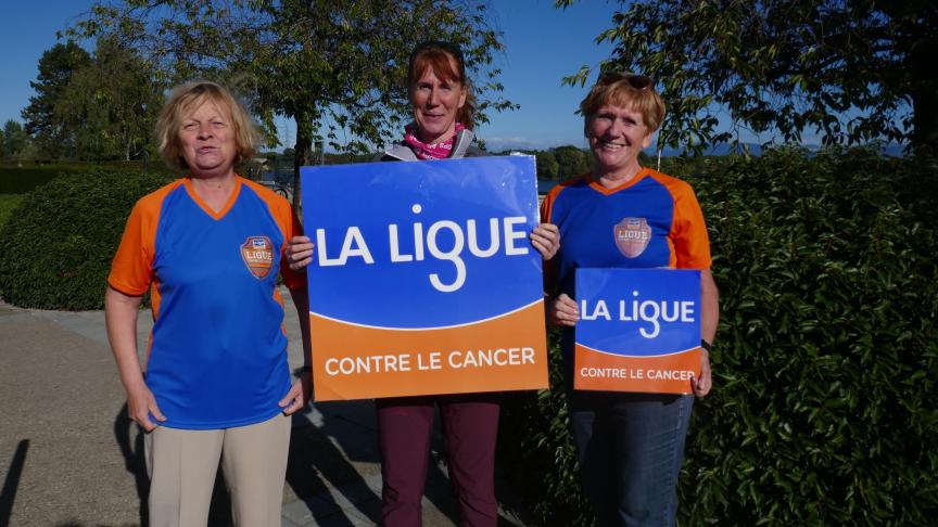 Martine Clément, Isabelle Bourrin et Anne Vittori de la délagation Pays de Gex.