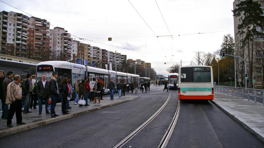 A Genève, la grève des Transports publics genevois va fortement perturber le trafic mercredi 12 octobre, d’autant que la fonction publique doit défiler dans les rues aujourd’hui. Photo d’archives