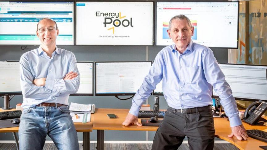 Energy Pool, fondé par Olivier Baud (à droite), voit ses demandes augmenter depuis le mois de septembre.