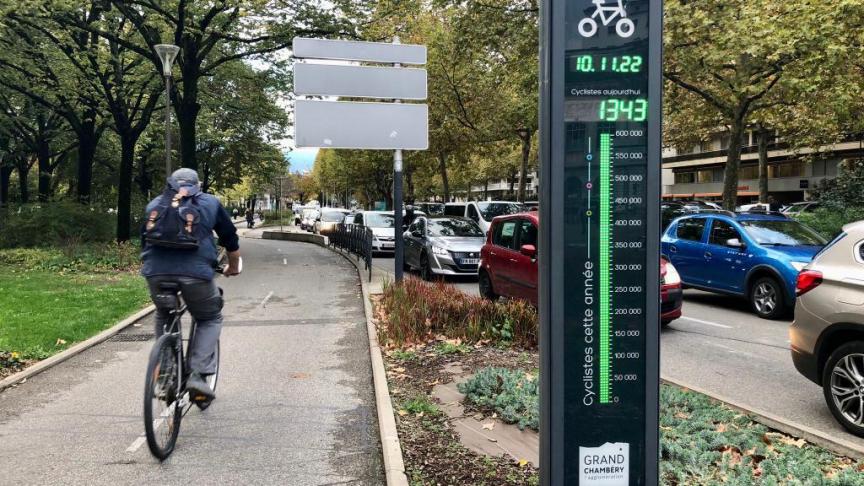 Selon l’association Roue Libre, le trafic vélo a explosé ces dernières années à Chambéry.