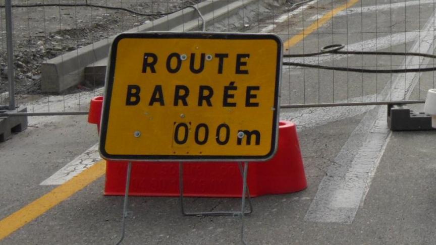 Ce vendredi 13 janvier 2023, la route entre Vallorcine et Martigny est interdite à la circulation.