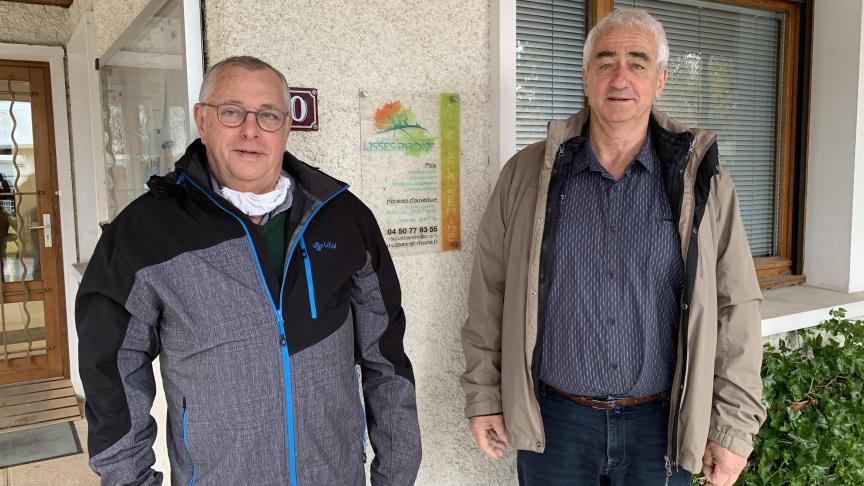 Christian Vermelle et Paul Rannard, respectivement 2e vice-président, délégué au développement économique et président de la CCUR.