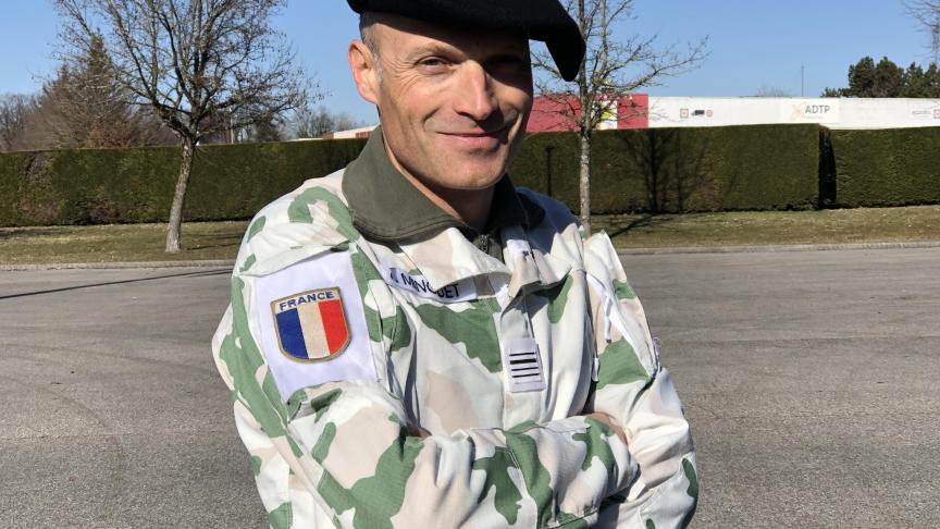 Le colonel Vincent Minguet est le chef de corps du 27e BCA à Annecy.