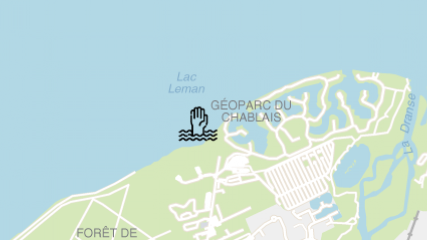 Les secours sont intervenus dans le secteur de Port Ripaille en fin de matinée mercredi 25 janvier.
