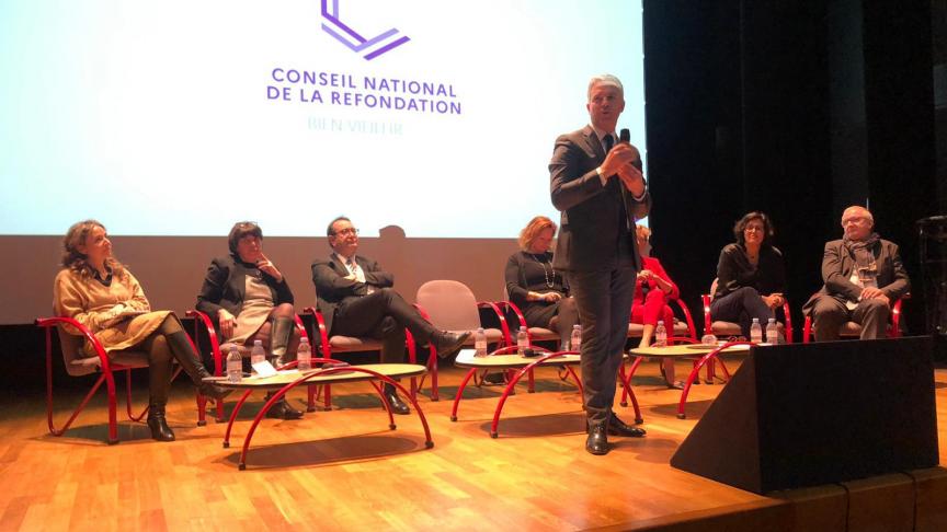 Le ministre des Solidarités Jean-Christophe Combe s’est rendu à Evian vendredi 3 février.
