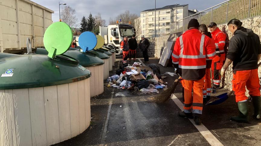Une opération de nettoyage a eu lieu le jeudi 2 février à Seynod.