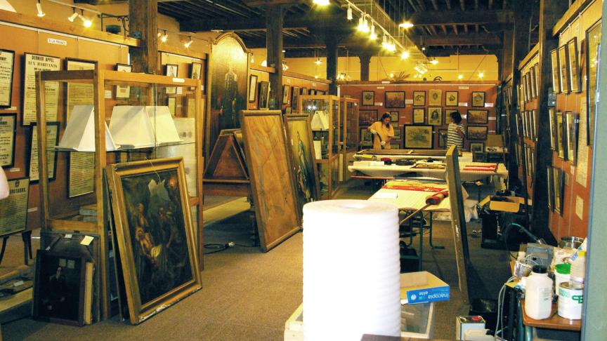 En 2008, le Musée de l'Albanais a déménagé et ses collections ont été stockées en sécurité.