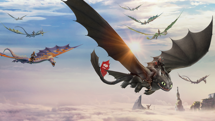 Inspiré du film Dragons, un vol à mi-chemin entre le cinéma et le parc d’attractions.