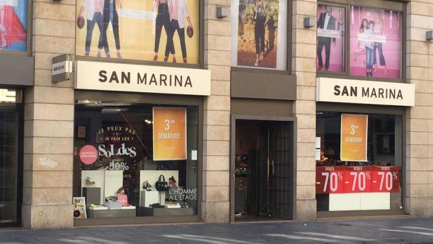 Tous les magasins de San Marina vont mettre définitivement la clé sous la porte samedi 18 février 2023. La marque va être placée en liquidation judiciaire.