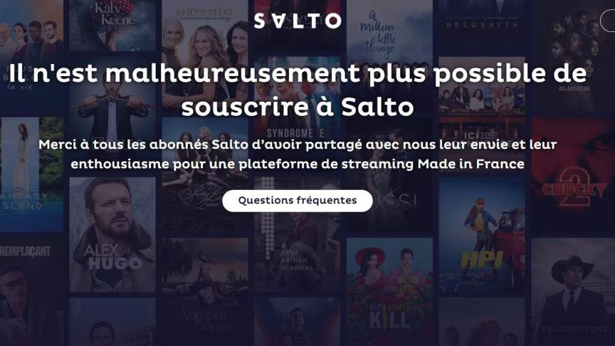La fermeture de la plateforme française de vidéos, Salto, vient d’être annoncées par TF1, France Télévisions et M6.