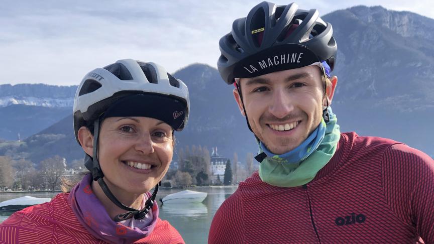 Camille Affaire et Quentin Prangère, deux enseignants annéciens, préparent un tour d’Europe à vélo.