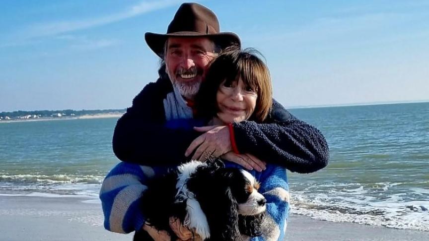 Danièle Evenou et Alan Simon lors du tournage de Monsieur Constant.