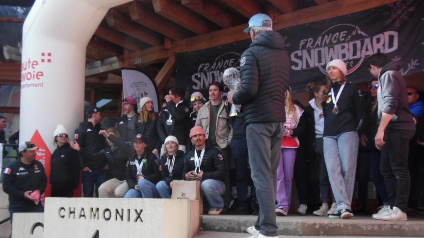 Pierre Mignerey a félicité l’engagement de tous les snowboarders de France.