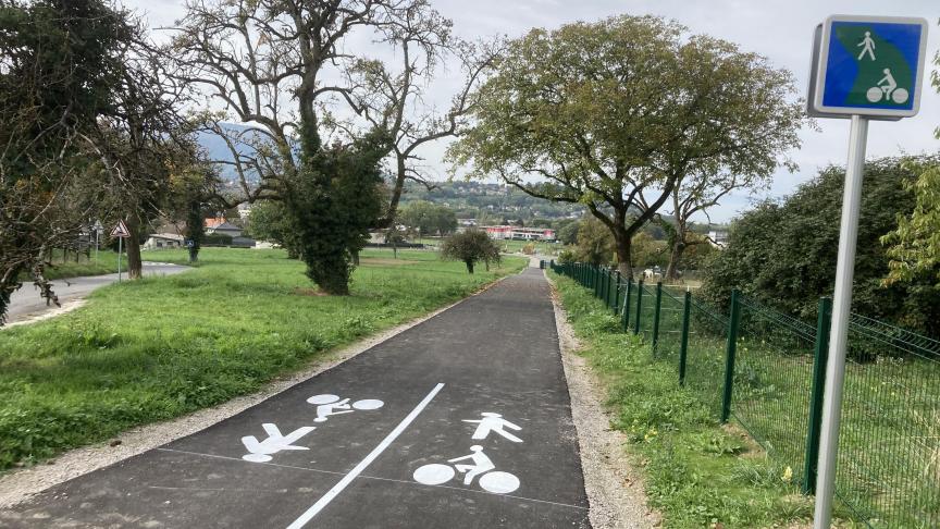 Entre Marignier et Thyez, aménagement d'une nouvelle voie verte - Le  Messager