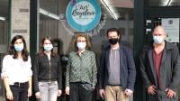 Sarah Brun, Céline Lacroix et Véronique Gentil participent au projet de L’Art’ Recyclerie aux côtés d’Olivier Godeux et Jérôme Lecomte de L’Esperluette.
