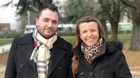 Magali Luho, ici avec Kévin Chaleil Dos Ramos, est la candidate RN dans la 4e circonscription. Photo d’archives