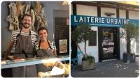 François Marion et Roxanne George tiennent la laiterie urbaine Les Frox, qui a ouvert depuis le mois de mars, au 13 rue de la gare à Annecy.