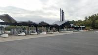 Le chauffard a percuté les barrières de péage, samedi 17 septembre 2022.