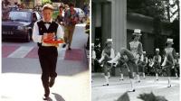 La course des garçons de café (1993) et les majorettes de la fête de la jeunesse (1974).