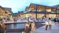 87 magasins outlet doivent être construits, dans un style de village alpin. (Visuel Neinver)