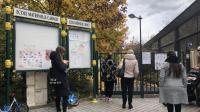 La cour sud se situe près de l’entrée de l’école maternelle.