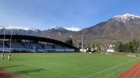 Le parcours passe par le stade d’athlétisme d’Albertville.
