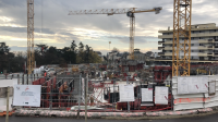 Le chantier en plein effervescence en ce début décembre.