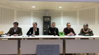 Au centre Eric Adamkiewicz, spécialiste de la question : « Aucun vélodrome en France n’est rentable. »