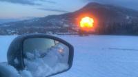 L’explosion a été particulièrement impressionnante.