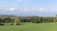 La future autoroute devrait traverser ces prairies, situées sur la commune de Margencel.