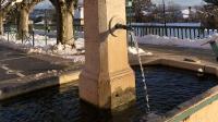 La fontaine de l’horloge.