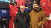 De gauche à droite: Marc Chiron, chargé de la préparation logistique et Emmanuel Mieusset, à l’origine du collectif Annecy solidarité Ukraine.