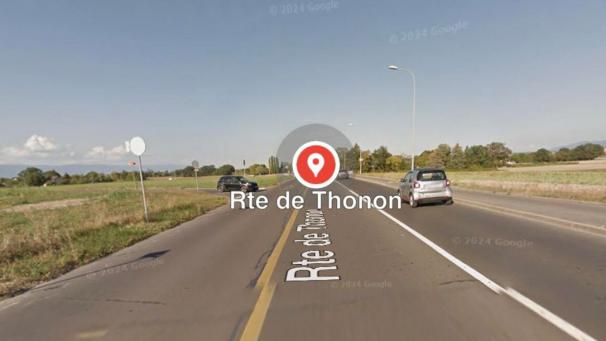 L’accident a eu lieu route de Thonon, à Genève, le mardi 23 avril.